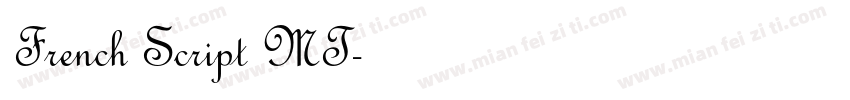 French Script MT字体转换